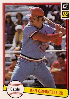 #404 Ken Oberkfell - St. Louis Cardinals - 1982 Donruss Baseball