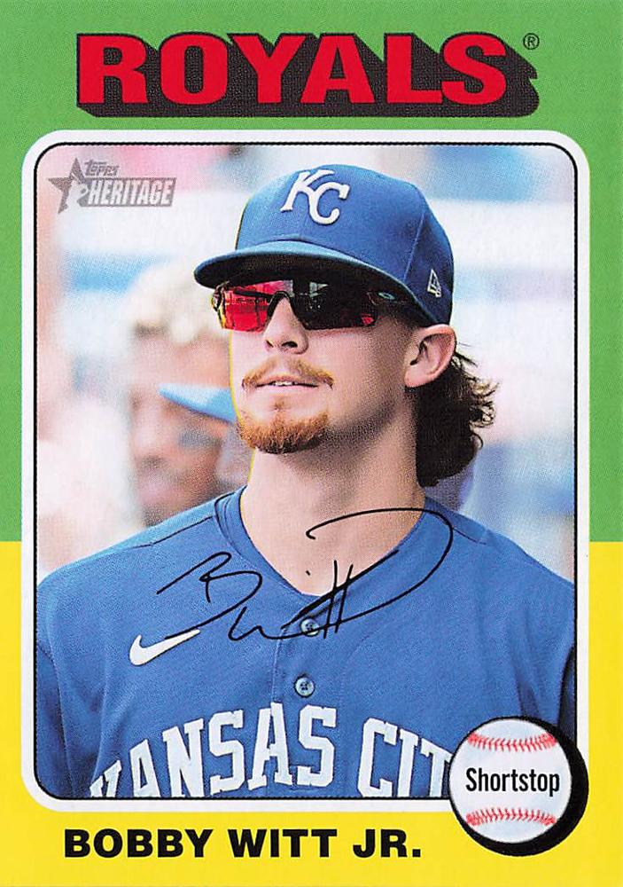 #404 Bobby Witt Jr. - Kansas City Royals - 2024 Topps Heritage Baseball