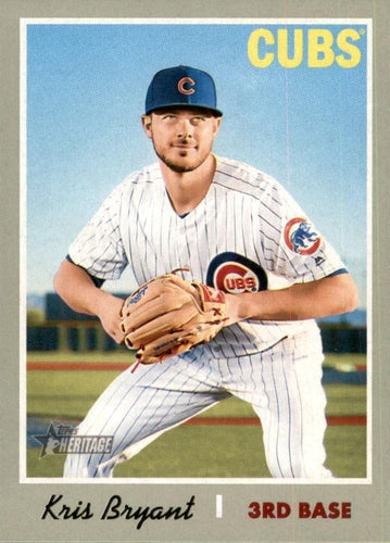 #404 Kris Bryant - Chicago Cubs - 2019 Topps Heritage Baseball