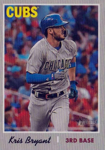 #404b Kris Bryant - Chicago Cubs - 2019 Topps Heritage Baseball