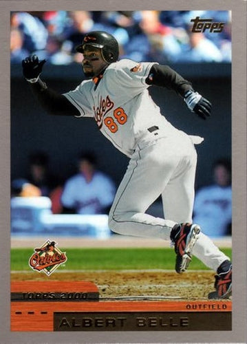 #405 Albert Belle - Baltimore Orioles - 2000 Topps Baseball