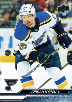 #405 Jordan Kyrou - St. Louis Blues - 2023-24 Upper Deck Hockey