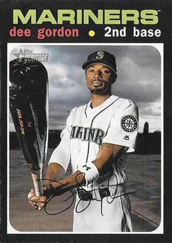 #405 Dee Gordon - Seattle Mariners - 2020 Topps Heritage Baseball