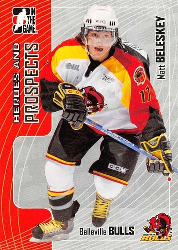 #405 Matt Beleskey - Belleville Bulls - 2005-06 In The Game Heroes and Prospects Hockey