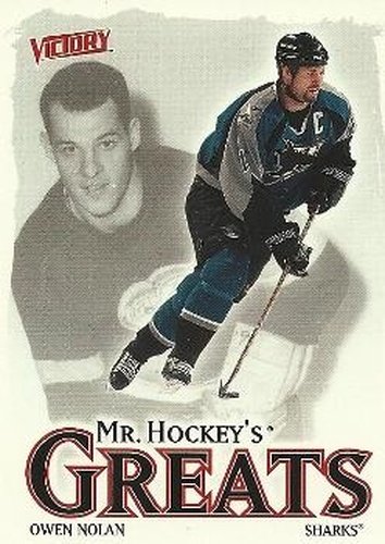 #405 Owen Nolan - San Jose Sharks - 2001-02 Upper Deck Victory Hockey