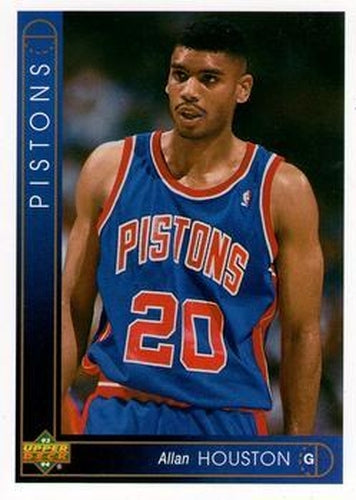 #405 Allan Houston - Detroit Pistons - 1993-94 Upper Deck Basketball