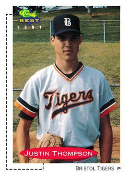 #405 Justin Thompson - Bristol Tigers - 1991 Classic Best Baseball