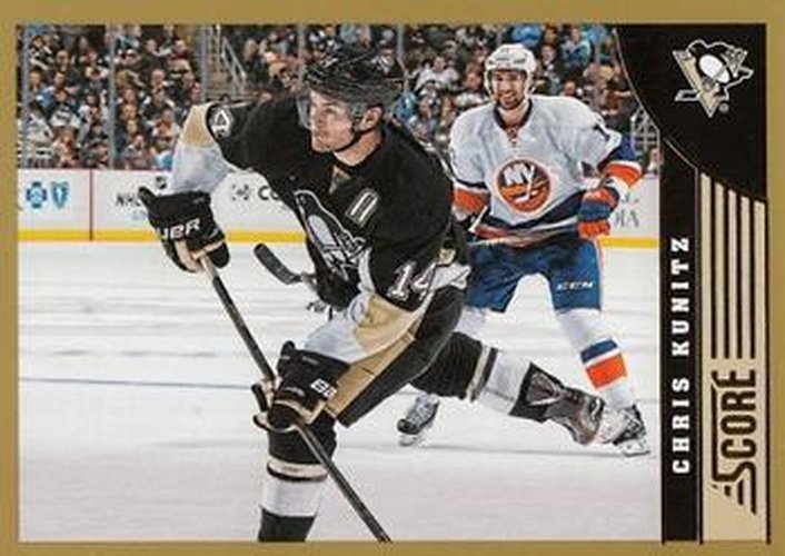 #405 Chris Kunitz - Pittsburgh Penguins - 2013-14 Score - Gold Hockey