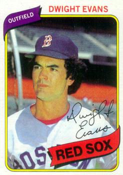 #405 Dwight Evans - Boston Red Sox - 1980 Topps Baseball