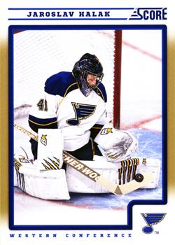 #405 Jaroslav Halak - St. Louis Blues - 2012-13 Score - Gold Rush Hockey