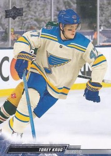 #406 Torey Krug - St. Louis Blues - 2022-23 Upper Deck Hockey