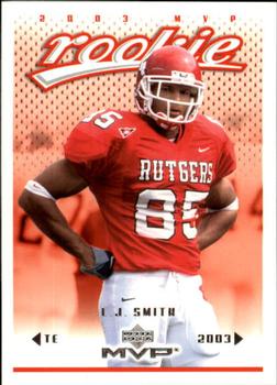 #406 L.J. Smith - Philadelphia Eagles - 2003 Upper Deck MVP Football