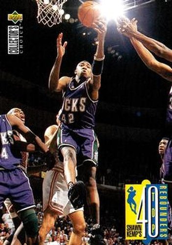 #406 Vin Baker - Milwaukee Bucks - 1995-96 Collector's Choice Basketball