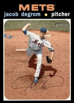 #406 Jacob deGrom - New York Mets - 2020 Topps Heritage Baseball
