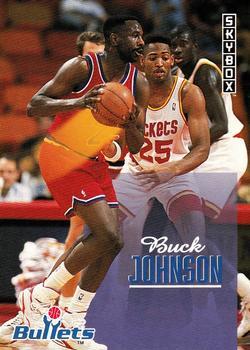 #406 Buck Johnson - Washington Bullets - 1992-93 SkyBox Basketball