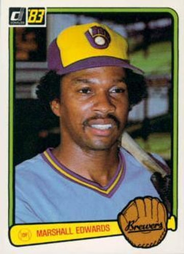#406 Marshall Edwards - Milwaukee Brewers - 1983 Donruss Baseball