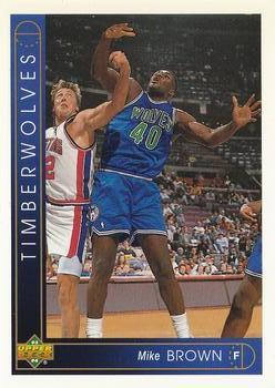 #406 Mike Brown - Minnesota Timberwolves - 1993-94 Upper Deck Basketball