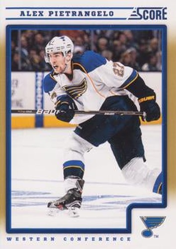 #406 Alex Pietrangelo - St. Louis Blues - 2012-13 Score - Gold Rush Hockey
