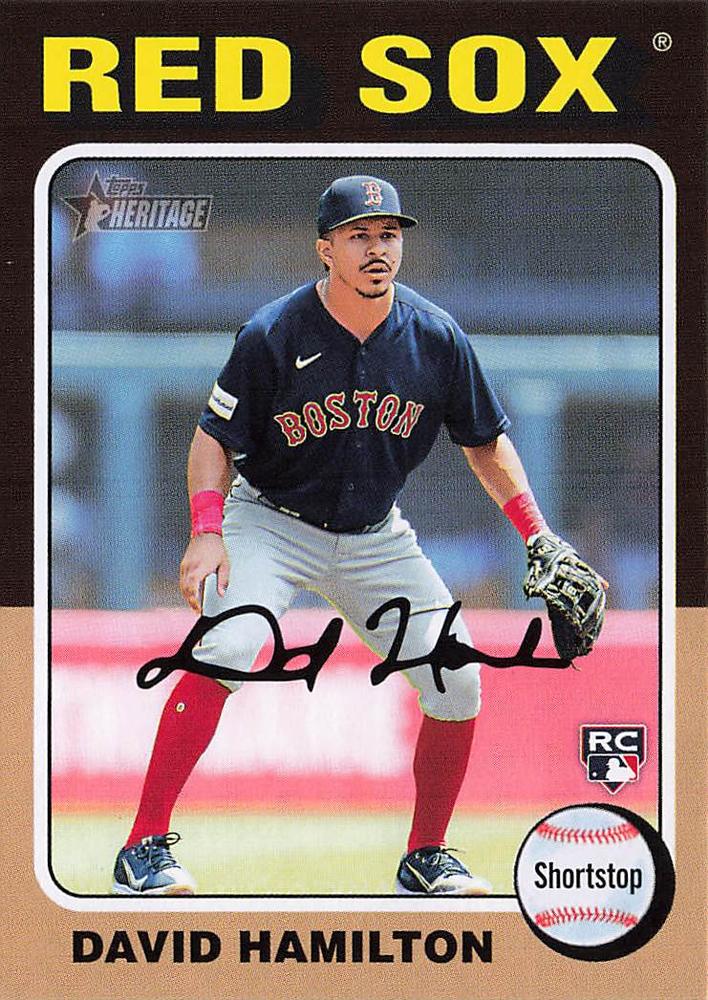 #406 David Hamilton - Boston Red Sox - 2024 Topps Heritage Baseball