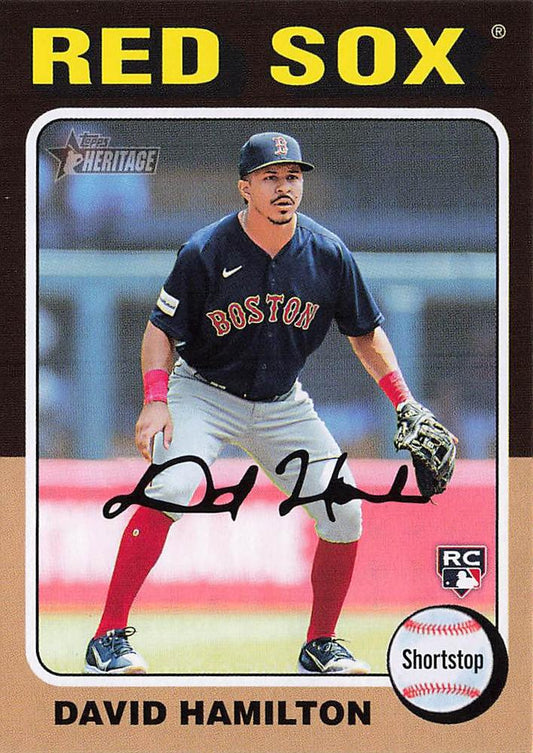 #406 David Hamilton - Boston Red Sox - 2024 Topps Heritage Baseball