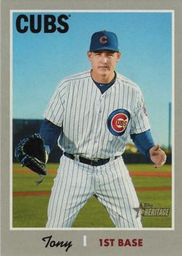 #406d Anthony Rizzo - Chicago Cubs - 2019 Topps Heritage Baseball