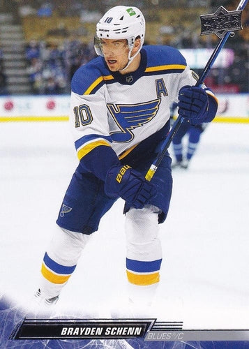 #407 Brayden Schenn - St. Louis Blues - 2022-23 Upper Deck Hockey