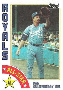 #407 Dan Quisenberry - Kansas City Royals - 1984 Topps Baseball