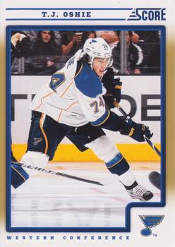 #407 T.J. Oshie - St. Louis Blues - 2012-13 Score - Gold Rush Hockey