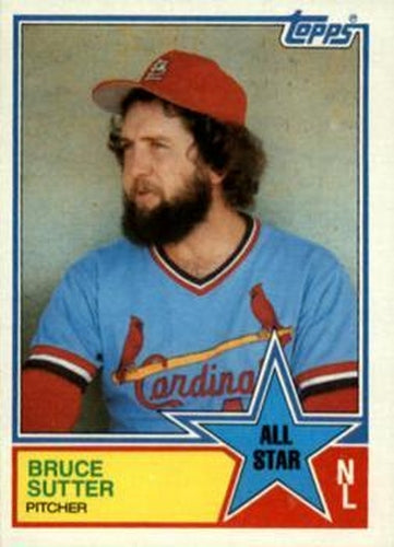 #407 Bruce Sutter - St. Louis Cardinals - 1983 Topps Baseball