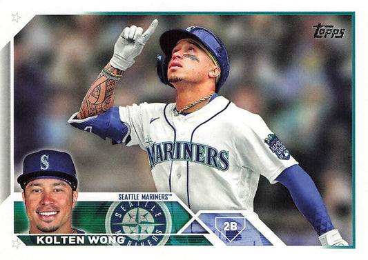 #407 Kolten Wong - Seattle Mariners - 2023 Topps Baseball