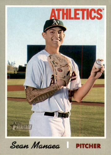 #408 Sean Manaea - Oakland Athletics - 2019 Topps Heritage Baseball