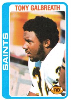 #408 Tony Galbreath - New Orleans Saints - 1978 Topps Football