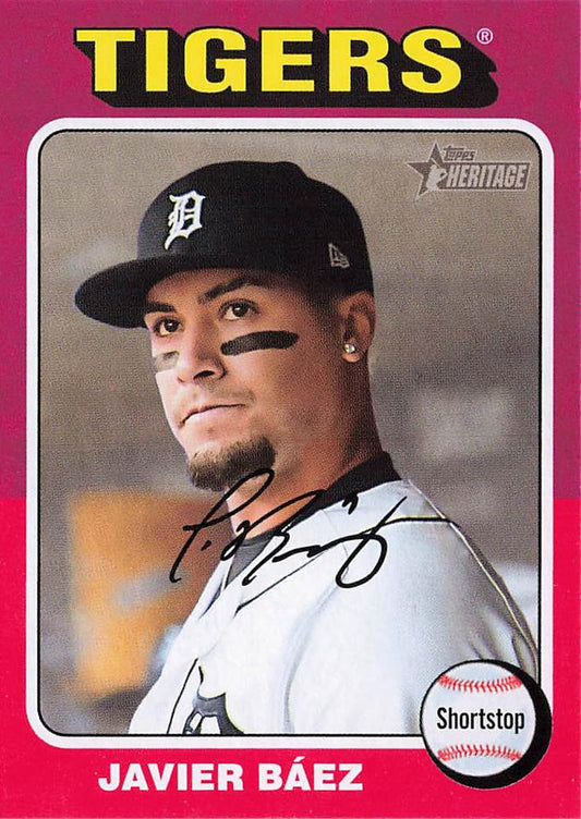 #408 Javier Báez - Detroit Tigers - 2024 Topps Heritage Baseball