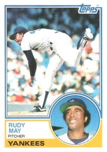 #408 Rudy May - New York Yankees - 1983 Topps Baseball