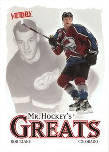 #408 Rob Blake - Colorado Avalanche - 2001-02 Upper Deck Victory Hockey