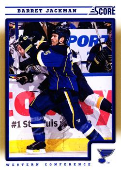 #408 Barret Jackman - St. Louis Blues - 2012-13 Score - Gold Rush Hockey