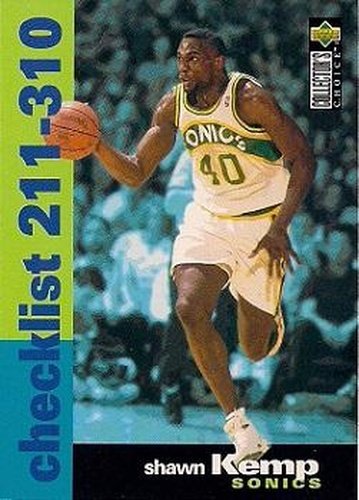 #409 Shawn Kemp - Seattle SuperSonics - 1995-96 Collector's Choice Basketball