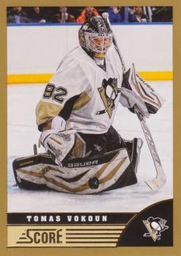 #409 Tomas Vokoun - Pittsburgh Penguins - 2013-14 Score - Gold Hockey