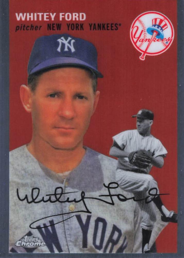 #409 Whitey Ford - New York Yankees - 2023 Topps Chrome Platinum Anniversary Baseball