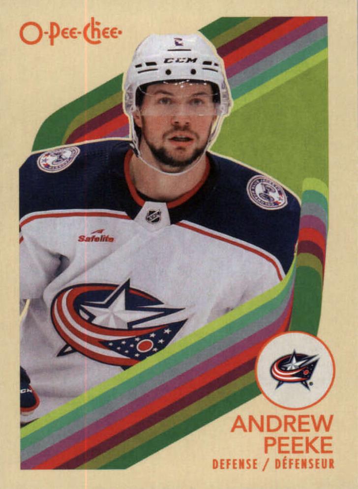 #409 Andrew Peeke - Columbus Blue Jackets - 2023-24 O-Pee-Chee - Retro Hockey