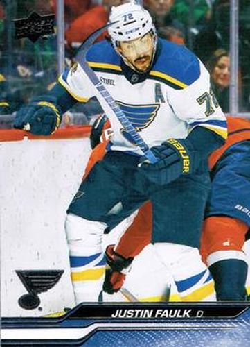 #409 Justin Faulk - St. Louis Blues -2023-24 Upper Deck Hockey
