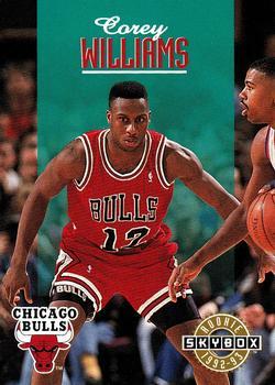 #409 Corey Williams - Chicago Bulls - 1992-93 SkyBox Basketball
