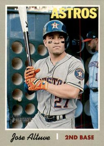 #409 Jose Altuve - Houston Astros - 2019 Topps Heritage Baseball