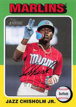 #409 Jazz Chisholm Jr. - Miami Marlins - 2024 Topps Heritage Baseball