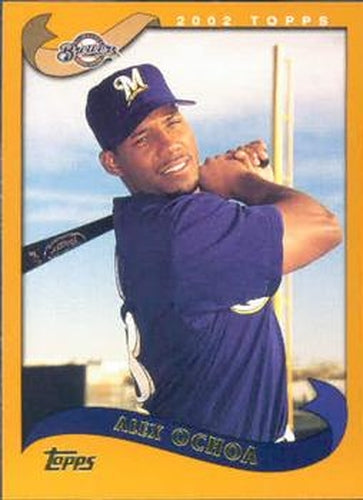 #409 Alex Ochoa - Milwaukee Brewers - 2002 Topps Baseball