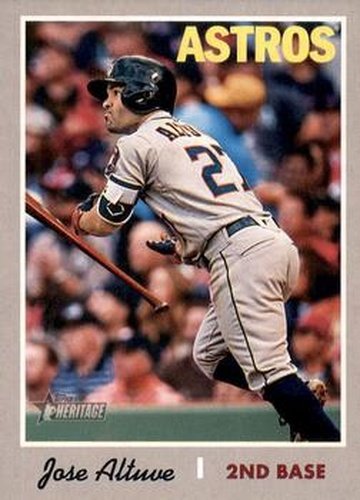 #409b Jose Altuve - Houston Astros - 2019 Topps Heritage Baseball