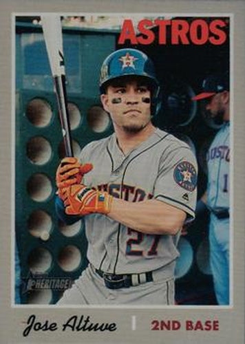 #409c Jose Altuve - Houston Astros - 2019 Topps Heritage Baseball