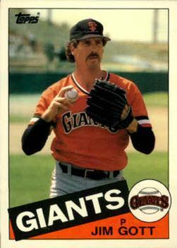 #40T Jim Gott - San Francisco Giants - 1985 Topps Traded Baseball