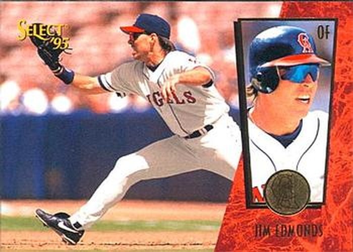 #40 Jim Edmonds - California Angels - 1995 Select Baseball
