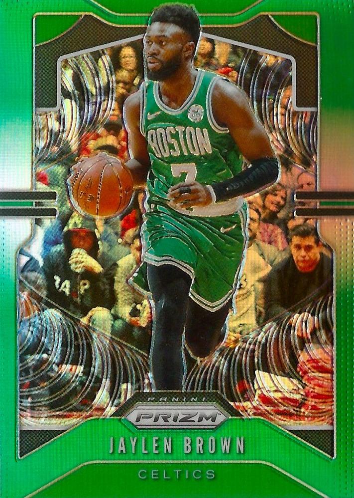 #40 Jaylen Brown - Boston Celtics - 2019-20 Panini Prizm - Prizms Green Basketball